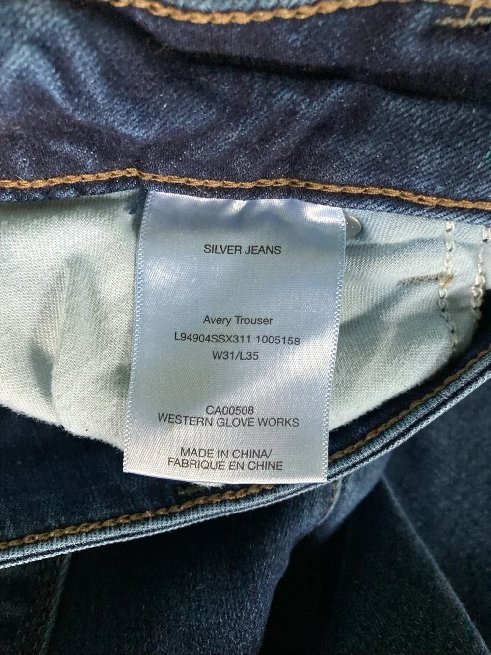 Silver Jeans blend 93%